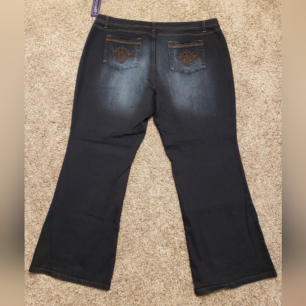 Baccini Wide Leg Stretch Denim Jean, size 24. NWT! - Picture 2 of 2